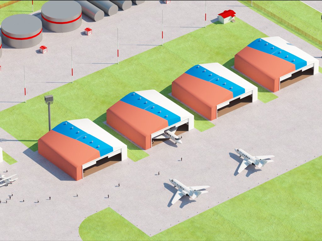 Авиационные ангары для хранения и обслуживания широкофюзеляжных самолетов